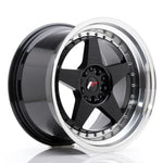 JR Wheels JR6 18x10.5 ET25 5x114.3/120 Negro brillante con mecanizado