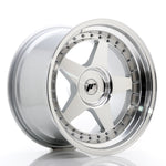 JR Wheels JR6 18x10.5 ET0-25 BLANK Cara mecanizada plateada