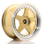 JR Wheels JR6 18x8.5 ET20-40 BLANK Dorado con borde mecanizado