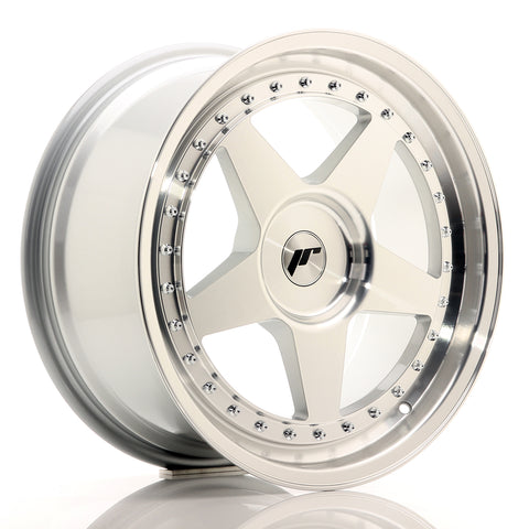 JR Wheels JR6 18x8.5 ET20-40 BLANK Cara mecanizada plateada