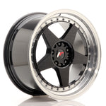 JR Wheels JR6 18x9.5 ET22 5x114.3/120 Gloss Black w/Machined