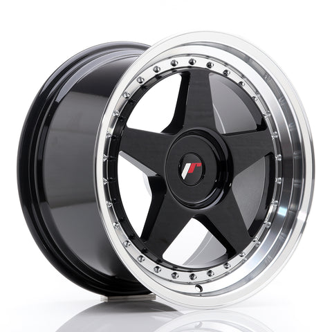 JR Wheels JR6 18x9,5 ET20-40 BLANK Gloss Black w/Machined