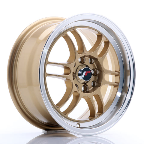 JR Wheels JR7 15x7 ET38 4x100/114 Dorado con labio mecanizado