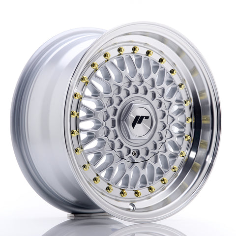 JR Wheels JR9 15x7 ET20 BLANK Silver w/Machined Lip