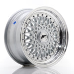 JR Wheels JR9 15x7 ET20 4x100/108 Plata con Labio Mecanizado+Remaches Plata