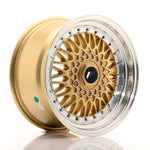 JR Wheels JR9 16x8 ET25 BLANK Dorado con labio mecanizado