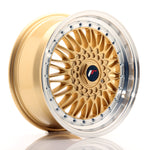 JR Wheels JR9 17x7.5 ET20 4x100/108 Gold w/Machined Lip