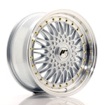 JR Wheels JR9 17x7.5 ET35 5x100/114 Plata con borde mecanizado