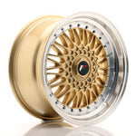 JR Wheels JR9 17x8.5 ET20 4x100/108 Gold w/Machined Lip