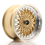 JR Wheels JR9 17x8.5 ET20 5x112/120 Gold w/Machined Lip