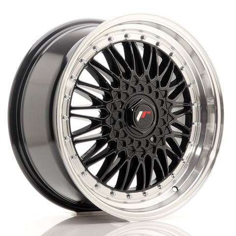 JR Wheels JR9 18x8 ET35-40 BLANK Negro brillante con borde mecanizado