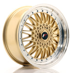 JR Wheels JR9 18x8 ET35-40 BLANK Dorado con borde mecanizado