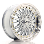 JR Wheels JR9 18x8 ET35-40 BLANK Plata con borde mecanizado