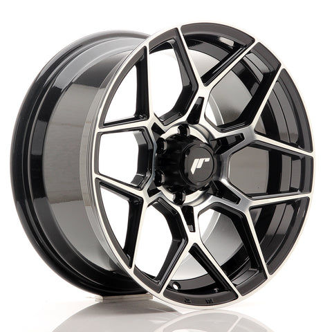 JR Wheels JRX9 18x9 ET18 6x114.3 Cara mecanizada en negro brillante