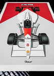 PETROHEART MCLAREN MP4/8 | ARTPRINT