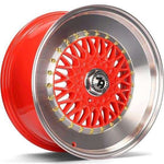 BBS R15" 4x100 / 4x114.3 seventy9 SV-F Red LP rims 